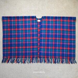 Vintage Pendleton WOOL Wrap Colorful Plaid Thick Excellent Condition